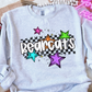 Bright Checkered Star Custom Mascots Shirt