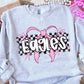 Checkered Bow Pink Out Mascot Shirt