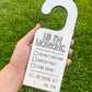 Work from Home Message Door Hanger