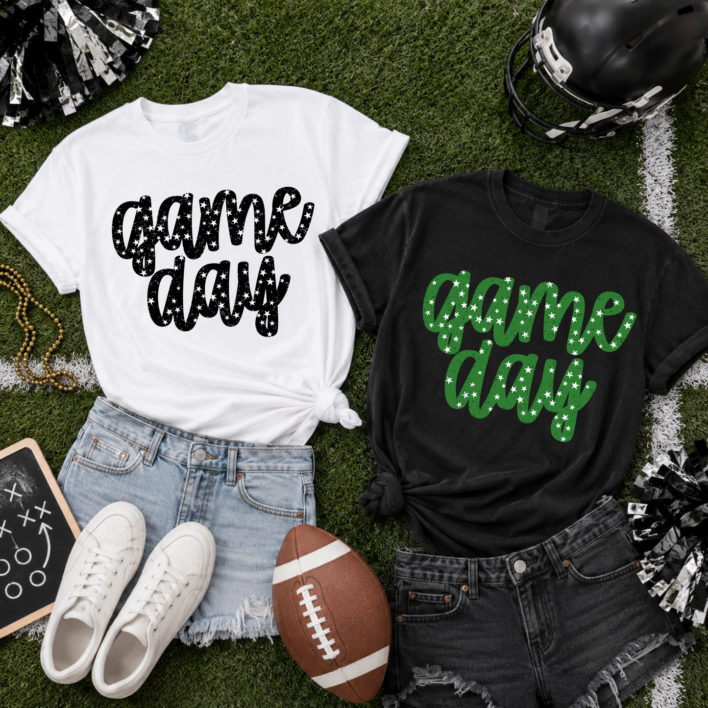 CUSTOM School Color Starry Game Day Tee