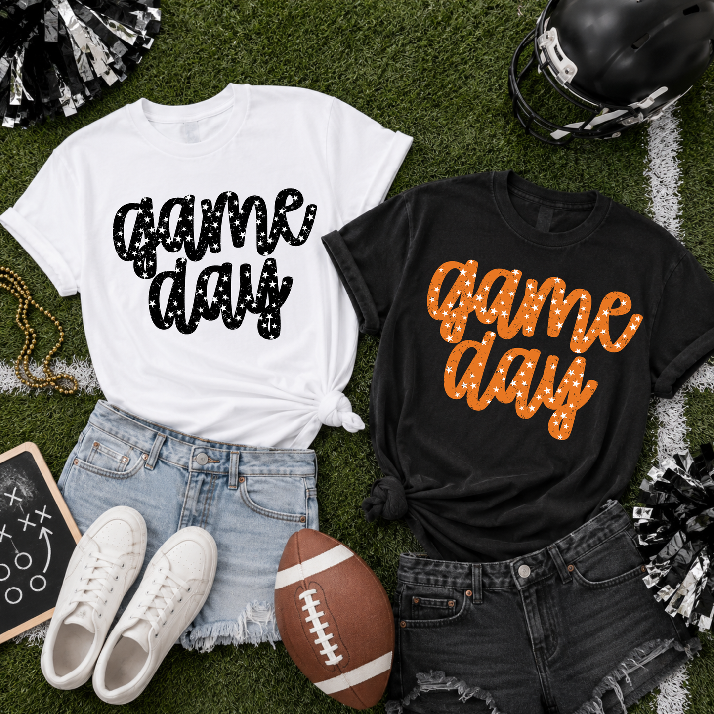 CUSTOM School Color Starry Game Day Tee