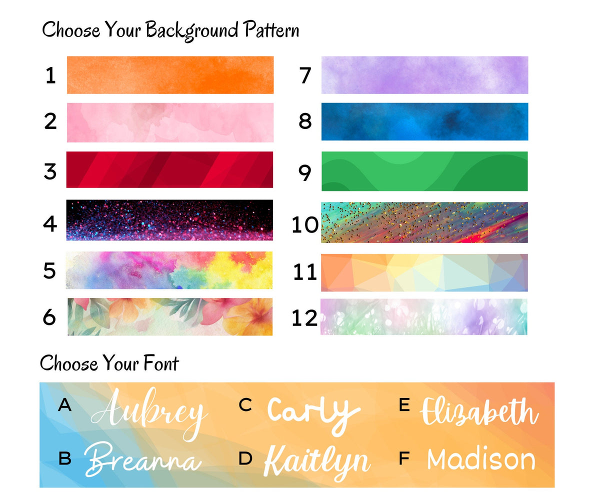 Custom Tumbler Name Plate for 30 oz or 40 oz Stainless Steel Travel Cup | Personalized Name Plate | Custom Name Plate for Reusable Cups