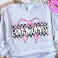 Checkered Bow Pink Out Mascot Shirt
